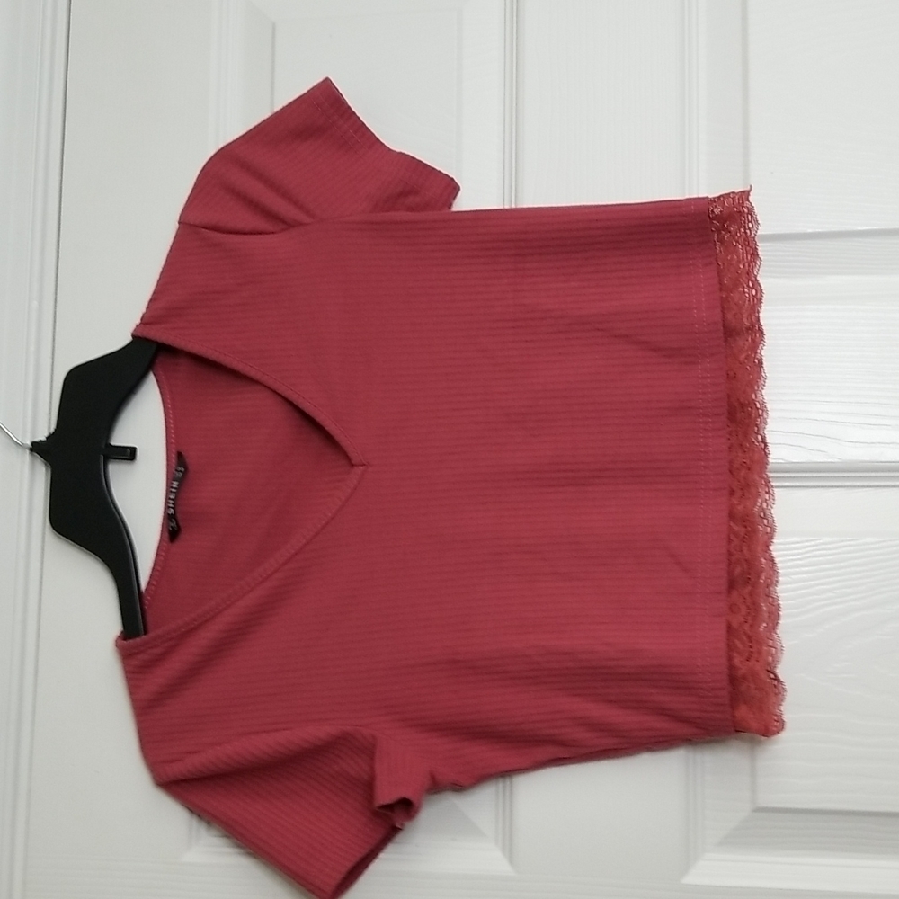 Shein Ribbed Crop Top